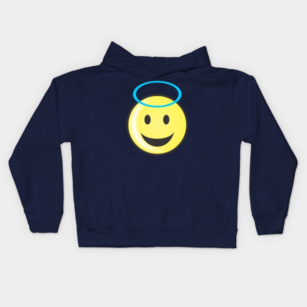 Emoticon Angel Kids Hoodie by MichelMM